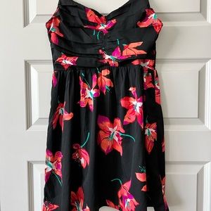 Roxy Black Floral Dress XL